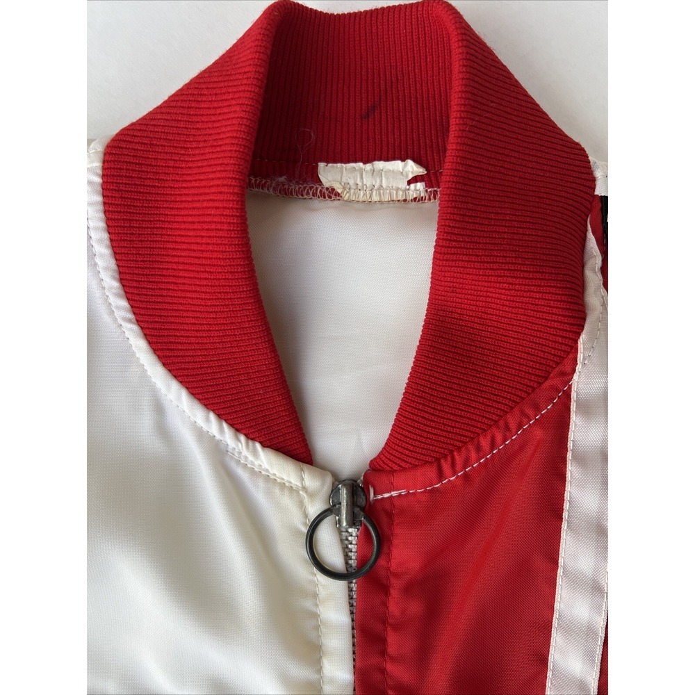VTG 70s Coca Cola Racing Jacket Checkered Flag Nylon Coke Is It USA Mens M - Picture 13 of 16